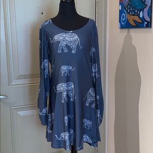 super soft long sleeved dress 🐘